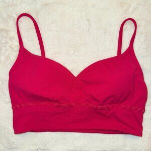 LULULEMON ALIGN SWEETHEART BRA- size 8 - fuchsia pink color - like new!